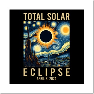 Solar Eclipse 2024 Total Solar Eclipse 4.08.24 Posters and Art